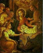 Bento Jose Rufino Capinam Birth of Christ oil painting reproduction